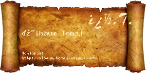 Ölbaum Tomaj névjegykártya